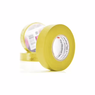 Изоляционная лента 3M 0.15мм x 18мм x 20м Yellow, от -10°С до +80°С (0,15мм*18мм*20м_Y)