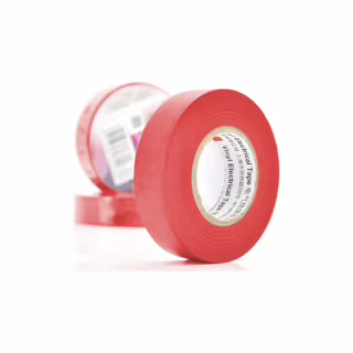 Ізоляційна стрічка 3M 0.15мм x 18мм x 20м Red, от -10°С до +80°С (0,15мм*18мм*20м_R)