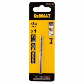 Сверло DeWALT по металлу Black & Gold,HSS-G, 3.5 х 70 х 39 мм (DT20516)