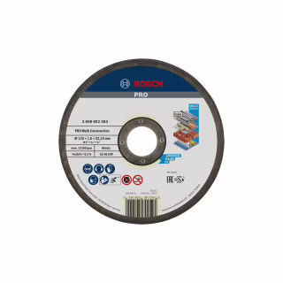 Круг відрізний Bosch Multi Construction прямий 125х1.6мм (2.608.602.383)