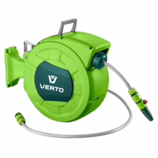 Шланг для поливу Verto на автоматичній котушці, 20м+2м, 1/2" (15G891)