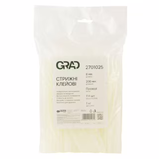 Клеевые стержни Grad 8×200мм 1кг прозрачные (2701025)
