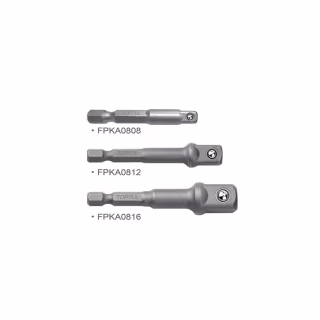 Адаптер для инструмента Toptul под шуруповерт 1/4" 3шт. 1/4", 3/8", 1/2" (GAAR0301)