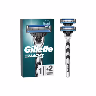 Бритва Gillette Mach3 с 2 сменными картриджами (7702018020706/7702018020676)