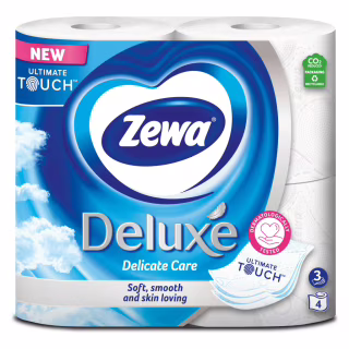 Туалетний папір Zewa Deluxe білий 3 шари 4 рулони (7322540313369)