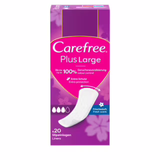 Ежедневные прокладки Carefree Plus Large Fresh 20 шт. (3574661606231/3574661487564)