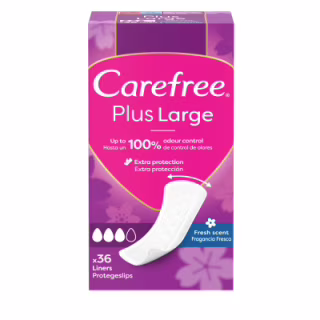 Щоденні прокладки Carefree Plus Large Fresh 36 шт. (3574661604770/3574661487656)