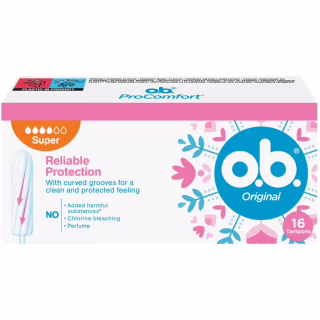 Тампоны o.b. Original Super 16 шт. (3574661350141/3574661900308)