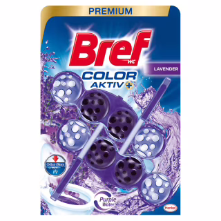 Туалетный блок Bref Цветная вода Лаванда 2х50 г (9000101351163/9000101089561)