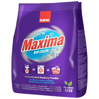 Стиральный порошок Sano Maxima Bio Color 1.25 кг (7290000295343)