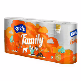 Туалетная бумага Grite Family 3 слоя 8 рулонов (4770023481013)