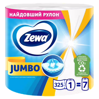 Бумажные полотенца Zewa Jumbo 1 рулон 325 отрывов (7322541191706)