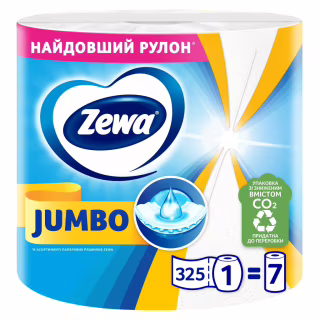 Паперові рушники Zewa Jumbo 1 рулон 325 відривів (7322541191706)