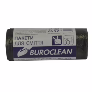 Пакеты для мусора Buroclean черные 35 л 30 шт. (4823078910608)