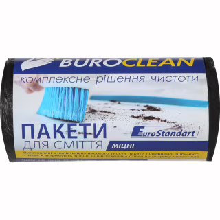 Пакеты для мусора Buroclean EuroStandart прочные черные 35 л 50 шт. (4823078922854)