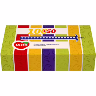Салфетки косметические Ruta 2 слоя 150 листов (4820023745599)