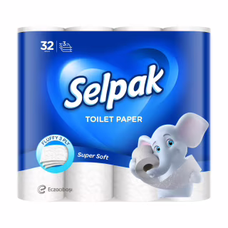 Туалетная бумага Selpak 3 слоя 32 рулона (8690530284463)