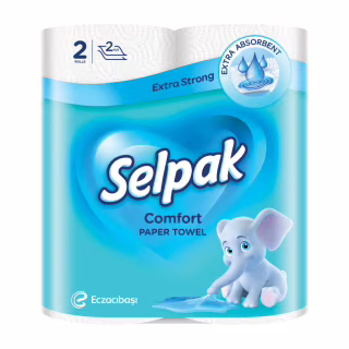 Бумажные полотенца Selpak Comfort 2 слоя 2 рулона (8690530008847)