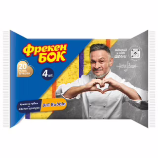Губки кухонные Фрекен БОК Big Bubble 4 шт. (4823071635485)