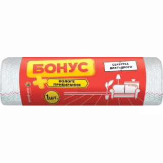 Ганчірка для підлоги Бонус 50x60 см 1 шт. (4820048483957)