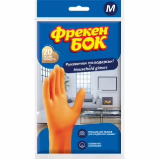 Перчатки хозяйственные Фрекен БОК оранжевые M 1 пара (4823071625004)