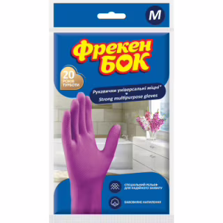 Перчатки хозяйственные Фрекен БОК универсальные суперпрочные M 1 пара (4820048480307)