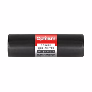 Пакети для сміття PRO service Optimum LD Чорні 120 л 10 шт. (4823071624205)