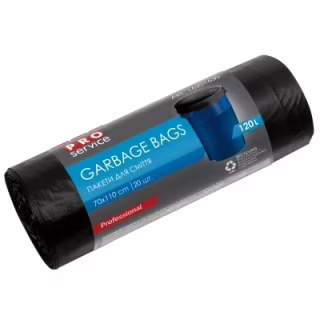 Пакеты для мусора PRO service Standard LD Черные 120 л 20 шт. (4823071615746)