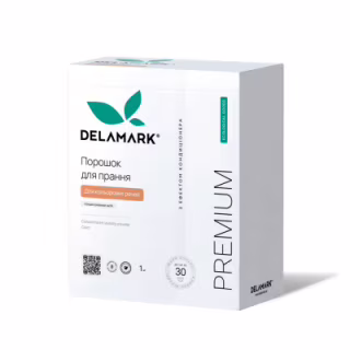 Пральний порошок DeLaMark Premium Line Color з ефектом кондиціонера 1 кг (4820152330970)
