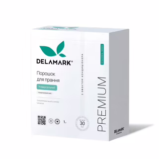 Пральний порошок DeLaMark Premium Line Universal з ефектом кондиціонера 1 кг (4820152330963)