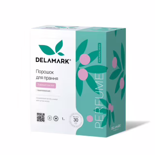 Пральний порошок DeLaMark з ароматом Лічі 1 кг (4820152332516)