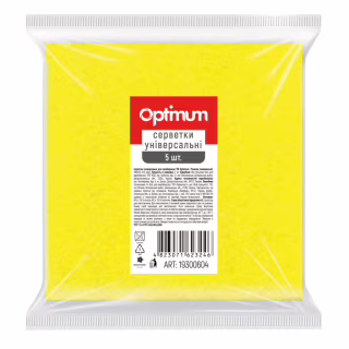Серветки для прибирання PRO service Optimum віскозні Жовті 5 шт. (4823071623246)