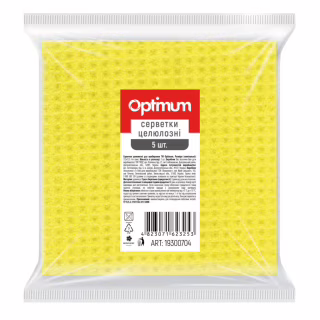 Салфетки для уборки PRO service Optimum целлюлозные Желтые 5 шт. (4823071623253)