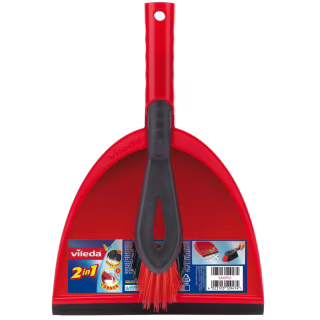 Комплект для прибирання Vileda Dustpan 2 в 1 Совок з короткою ручкою та щіткою (4023103172326)