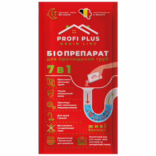 Засіб для прочищення труб Profi Plus Біопрепарат 35 г (5414528003798/5414528003781)