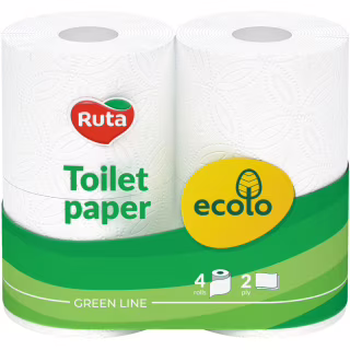 Туалетний папір Ruta Ecolo 2 шари 4 рулони (4820023747135)