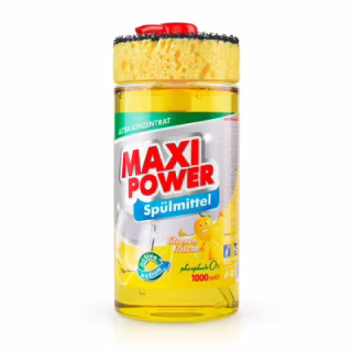 Засіб для ручного миття посуду Maxi Power Лимон 1000 мл (4823098400929)