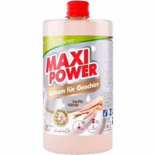 Средство для ручного мытья посуды Maxi Power Миндаль запаска 1000 мл (4823098412151)
