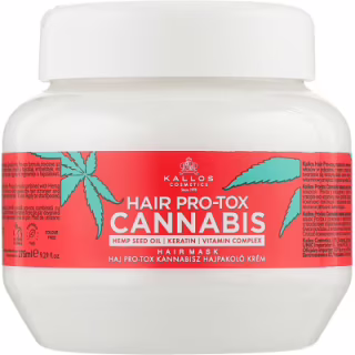 Маска для волос Kallos Cosmetics Hair Pro-Tox Cannabis с маслом семян конопли, кератином и витаминным комплексом 275 мл (5998889517496)