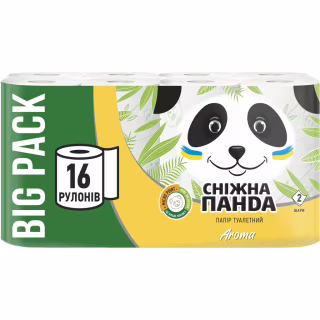 Туалетная бумага Сніжна Панда Aroma 2 слоя 16 рулонов (4820183971289)