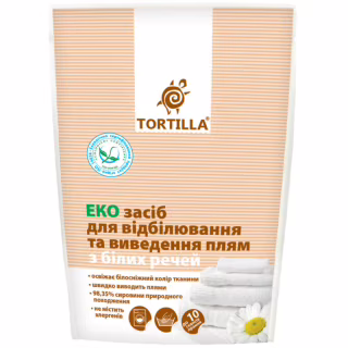 Средство для удаления пятен Tortilla Эко для белых вещей 200 г (4820049380590)