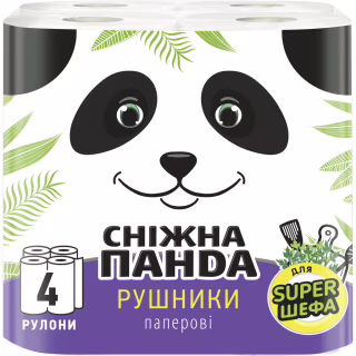 Бумажные полотенца Сніжна Панда 2 слоя 4 рулона (4823019009071)