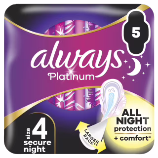 Гигиенические прокладки Always Platinum Secure Night (Размер 4) 5 шт. (8001841449821)