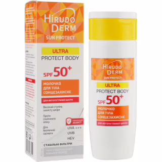 Средство от загара Біокон Hirudo Derm Sun Protect Ultra Protect Body Солнцезащитное молочко для тела SPF 50+ 150 мл (4820160038554)
