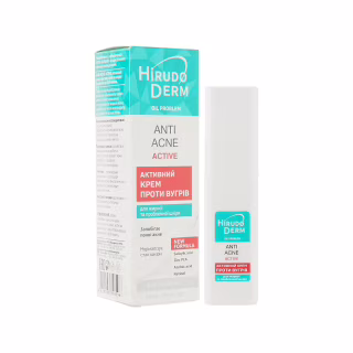 Крем для лица Біокон Hirudo Derm Oil Problem Anti-Acne Астиve Активный против угрей 50 мл (4820008318596)