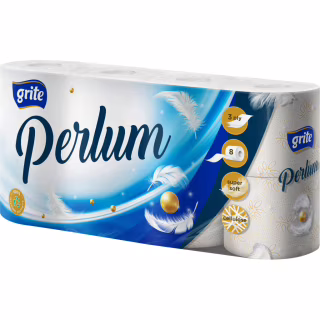 Туалетная бумага Grite Perlum 3 слоя 8 рулонов (4770023351569/4770023000856)