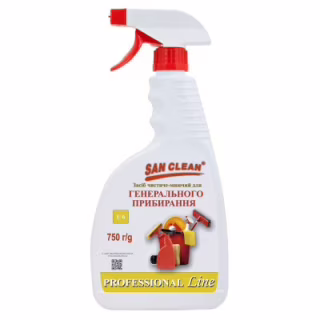 Спрей для чистки ванн San Clean Prof Line для генеральной уборки 750 г (4820003544358)