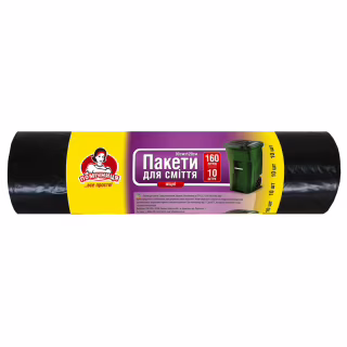 Пакеты для мусора Помічниця 160 л 10 шт. (4820012340217)