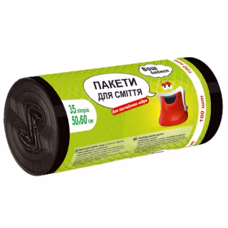 Пакеты для мусора Ваш бюджет 35 л 100 шт. (4820012348138)