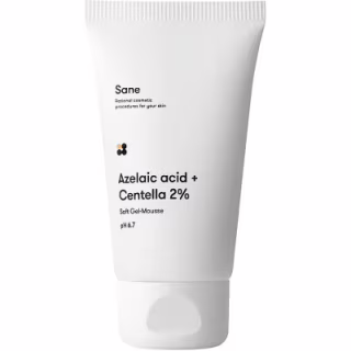 Гель для вмивання Sane Azelaic Acid + Centella 2% Soft Gel-Mousse pH 6.7 40 мл (4820266830021)